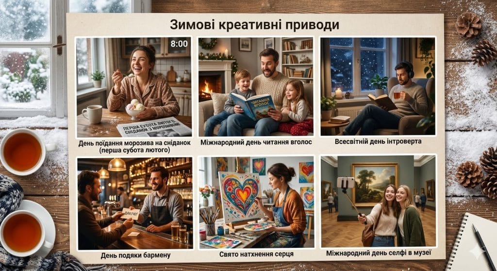 Зимові креативні приводи