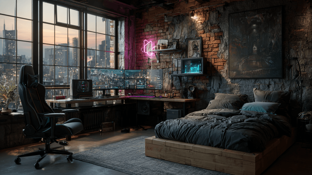 Кімната підлітка (Сучасний стиль з елементами лофту)