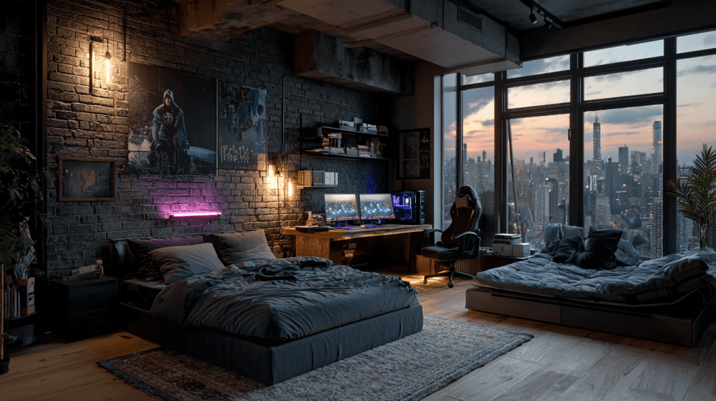 Кімната підлітка (Сучасний стиль з елементами лофту) 2