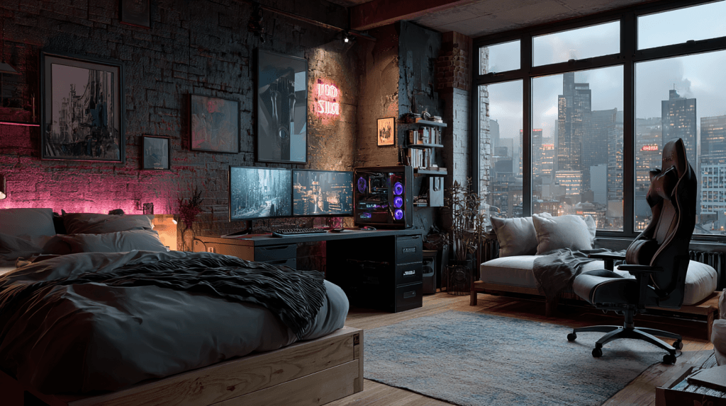 Кімната підлітка (Сучасний стиль з елементами лофту) 4