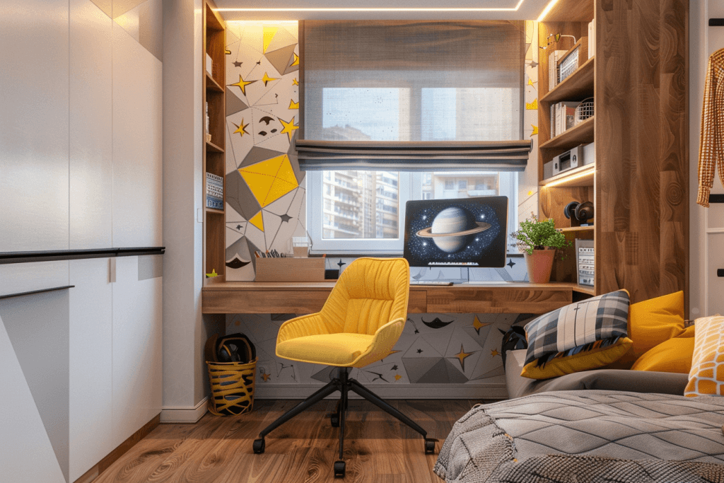 Кімната школяра з акцентом на навчальну зону 2