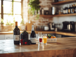 скільки алкоголю та безалкогольних напоїв потрібно на вечірку 10 гостей — пляшки вина, води та соків 2