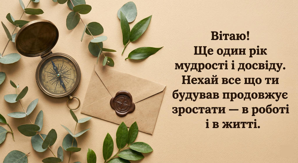 гарні привітання з днем народження картинка чоловіку — компас еклюпт конверт вінтаж