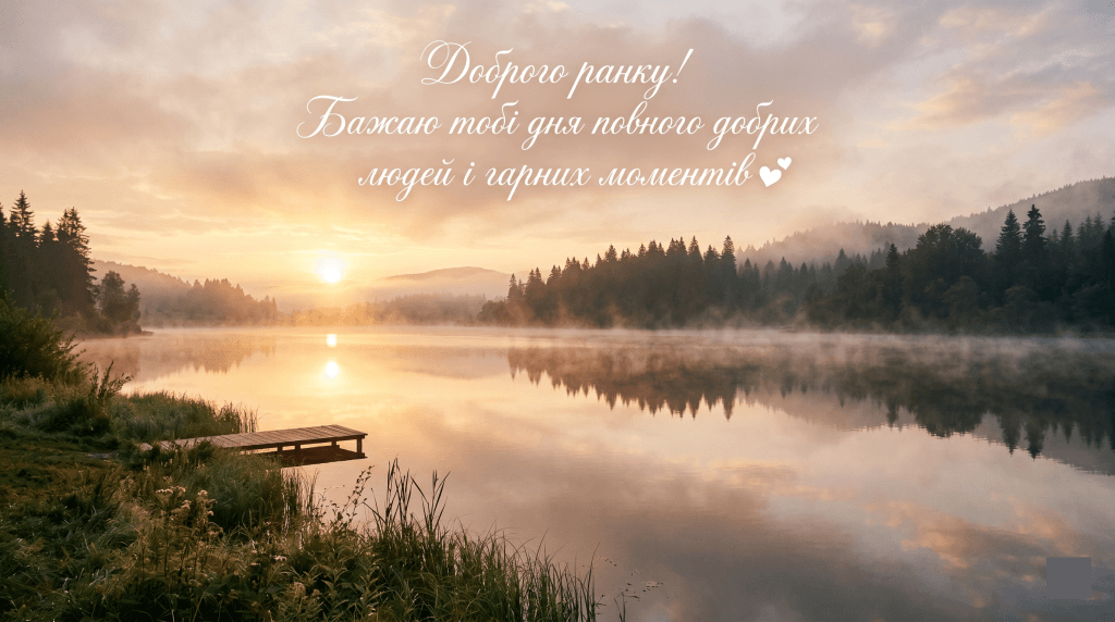 картинки доброго ранку для коханого чоловіка — озеро схід сонця романтичний пейзаж побажання