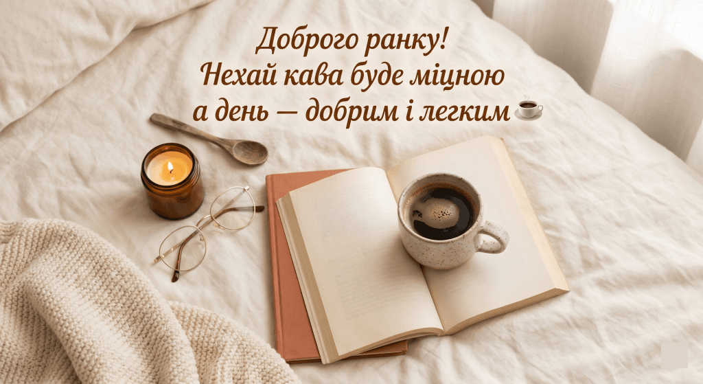 картинки доброго ранку кава чашка атмосфера — кава книга плед затишок ранкова картинка Viber