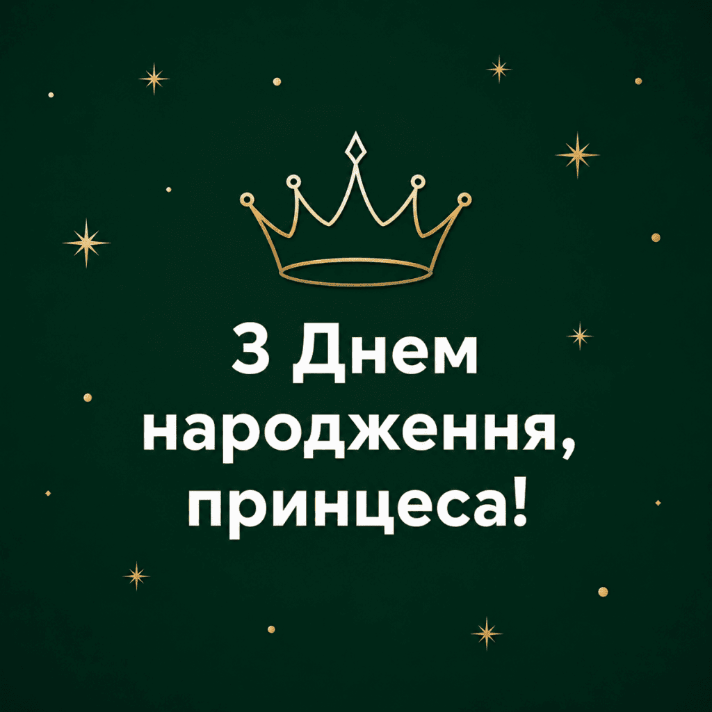 Милі листівки з днем народження доці від тата з лаконічним дизайном