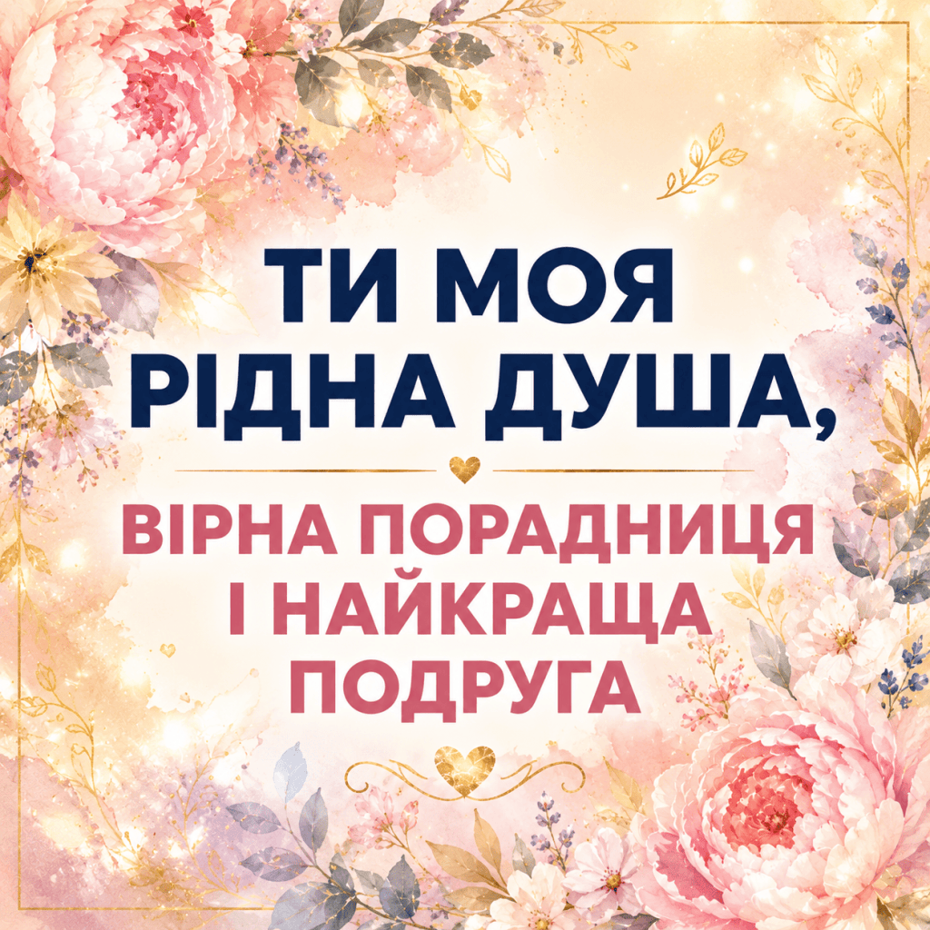 Зворушливе привітання кумі до сліз українською мовою