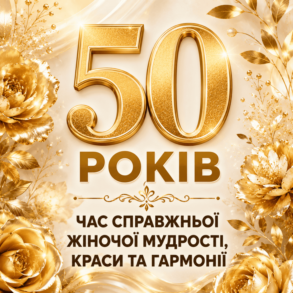 Привітання кумі з 50-річним ювілеєм українською