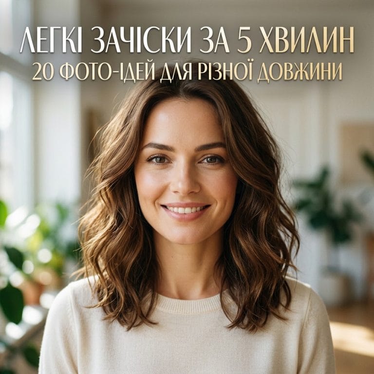 обкладинка статті легкі зачіски за 5 хвилин на кожен день фото ідеї для різної довжини волосся